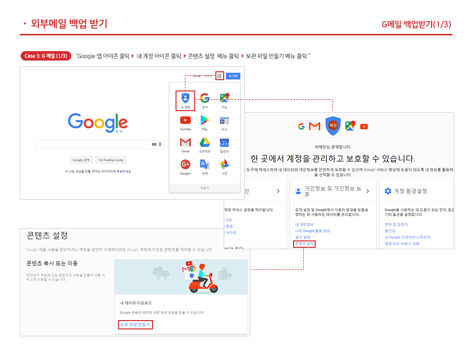 외부메일 백업 받기(G메일)