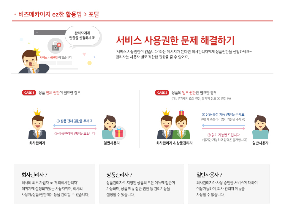 서비스 사용권한 문제 해결하기
