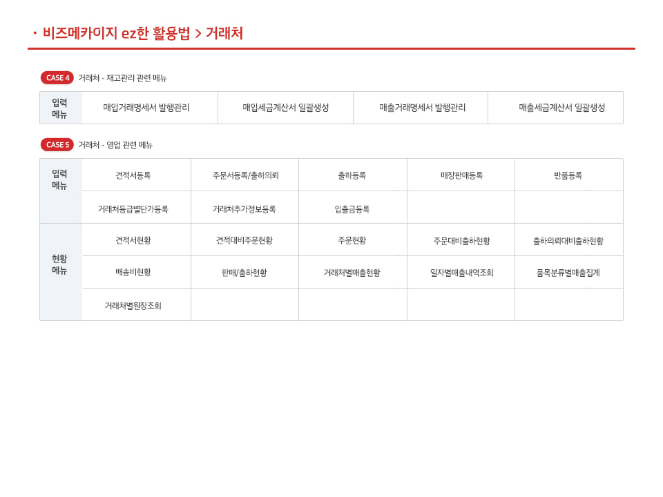 4. 거래처와 다른 기능의 연관관계 이해하기